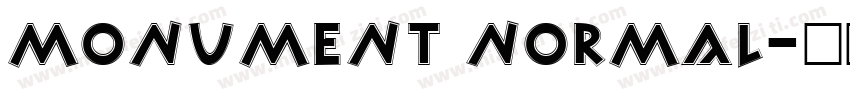 monument normal字体转换